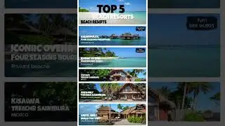 Top 5 Beach Resorts July 11 2025 #travel #luxurybeachhouse #topbeaches
