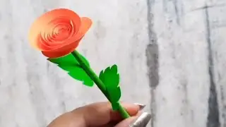 How to make Realistic, Easy paper Roses | Paper flower DIY| Rose flower making.. #shorts