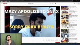 Mazy Reaction on Snax Angry Reply to Mazy