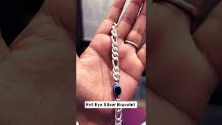 Evil eye silver bracelet for men. #silver925 #silver #braceletformen