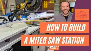 How to Make a Miter Saw Station Mobile, Smallish & Precise || Reclaimed and Leftover Bits and Pieces