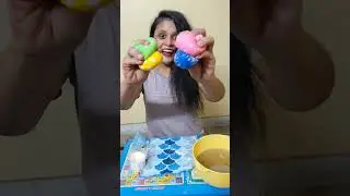 Making sticky clay from balloon is very satisfying | #shorts