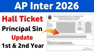 AP inter Hall Ticket update 2026 | AP inter 2026 Hall Ticket Download | AP IPE Hall Ticket 2026
