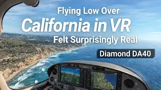 Diamond DA40 Scenic Tour | Flying Over San Mateo County in VR | MSFS 2024