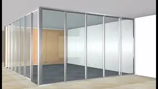 office glass partition installation