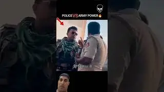 Army vs police😰😱army जवान ने निकाली police वाले की अकड़ end me dekho #army #police #military #foji