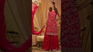 💞#pink colour special sharara dresses designs 💞#fashion 💞#viral 💞#shorts💞#sharara