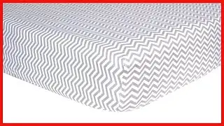 Great product -  Trend Lab Print Flannel Crib Sheet, Gray and White Chevron