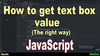 How to get text box value in JavaScript | JavaScript Project For Students | #SmartCode
