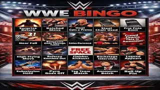 @WWE 2025 and 2026 bingo cards 