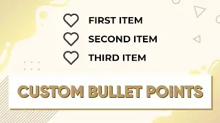 📃 How to make Custom Bullet Points using HTML and CSS