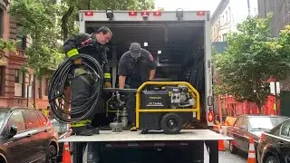 🌟 DEWATERING OPS 🌟 FDNY Manhattan Box 1013 Dewatering 3 feet of water in Basement