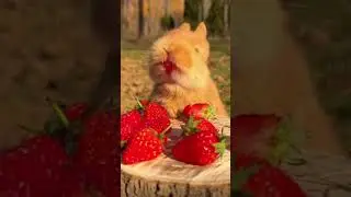#bunny eat strawberry
