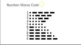 Morse Code With Numbers
