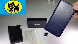 TANNC Genuine leather Case Flip Wallet Phone Case Kickstand with screen protector included!