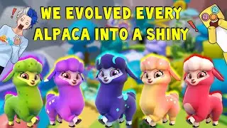 WE EVOLVED EVERY ALPACA INTO A SHINY IN ROBLOX ROPETS