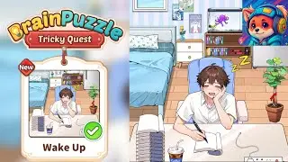 Brain Puzzle Tricky Quest Level 137 wake up helped the guy complete all his homework Walkthrough