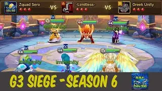 G3 SIEGE (EU SEASON 6) : Zquad Sero vs -Limitless- vs Greek Unity