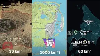 2025 ULTIMATE MAP SIZE COMPARISON | GTA 6 | Mafia Old Country | Death Stranding 2