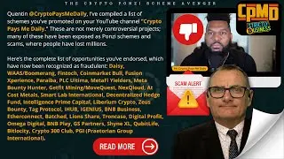Exposing Crypto Ponzi Promoters: My Response to Quentin Bradford's Defense of GETFIT & MLM Schemes