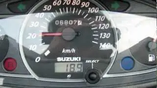 0-100 Suzuki Burgman UH 125 k7 acceleration