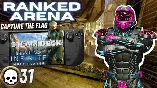 Halo Infinite Multiplayer Steam Deck Full Gameplay | Ranked Arena Capture the Flag (No Commentary)