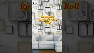 #shorts | Wallsticker Dinding | Wallpaper Dinding | Wallpaper Ruang Tamu
