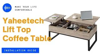 Yaheetech 47 Inches W Two-Way Lift-Top Coffee Table Installation Guide #coffeetable