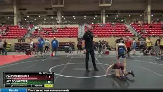 12U Boys 63 Camden Runnels Threestyle Wrestling Of Oklahoma Vs Ace Schweitzer MWC Wrestling Academ