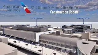 Новости о ходе реконструкции Терминала 4 в аэропорту Лос-Анджелеса стоимостью 1,6 млрд долларов от American Airlines