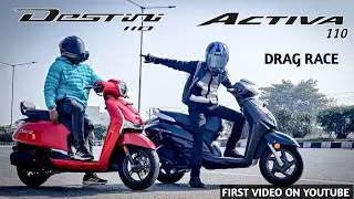 Hero Destini 110 Vs Honda Activa | Drag Race | First On Youtube