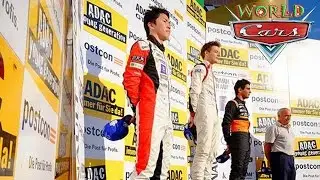 Daruvala on the podium at Hockenhiem cars