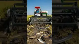 You will likes it again #Shorts #Harvester  #Eel #Fish #Snake #Turtle #ShortViral  #ViralShorts