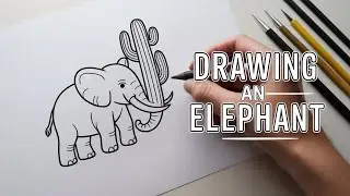 The Cactus Elephant&rsquo;s Secret Nest! 🌵🐘 Coloring & Painting Video