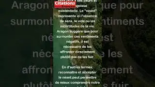 Louis Aragon - Il faut regarder le n&eacute;ant en face pour savoir en triompher. #shorts
