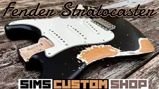 USA Fender Stratocaster Relic - Aged Paint Job by Sims Custom Shop