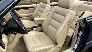 1995 Mercedes-Benz E320 Cabriolet Midnight Blue/Parchment Interior Video 2/20/23