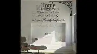 Home Family Friend Removable Vinyl Wall Quote Sticker Decal Home Decor