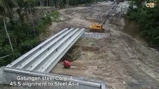Gatungan steel Corp. & 45.5 alignment to Steel Asian industrial. Bunawan Davao City.