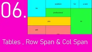 #6  Tables with control over Colspan and Rowspan