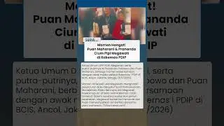 Momen Puan Maharani &  Prananda Cium Pipi Megawati di Rakernas PDIP