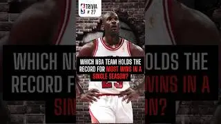 Which NBA Team Holds the Record for Most Wins in a Season? 🏀 @nba #goldenstatewarriors #chicagobulls