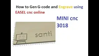 How to generate G-code using EASEL program cnc online.