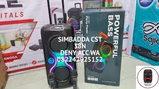 SPEAKER BLUETOOTH KARAOKE SIMBADDA CST 38N FREE MIC WIRELESS 2