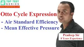 Otto Cycle Expression for Air Standard Efficiency & Mean Effective Pressure Hindi