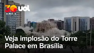 Zawalenie się Torre Palace: nagranie pokazuje rozbi&oacute;rkę budynku, kt&oacute;ry był luksusowym hotelem w Brasilii.