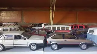 Nova miniatura da garagem Gol GTS 1/24 e Santana welly 1/24