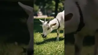 Goat Eating Grass Video #ytshorts #goatvideos