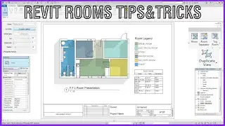 Revit Rooms A with Area and Schedule Tutorials
