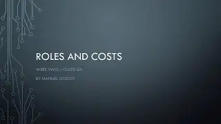 Black Publishing 2 - 3 : Roles and Costs!